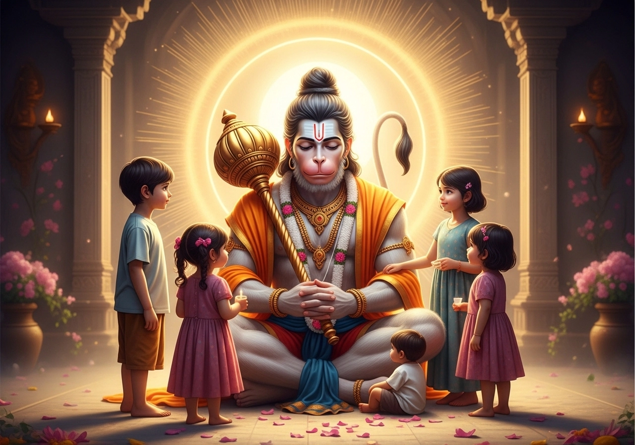 Why Children Feel Drawn to Hanuman Before They Understand Him