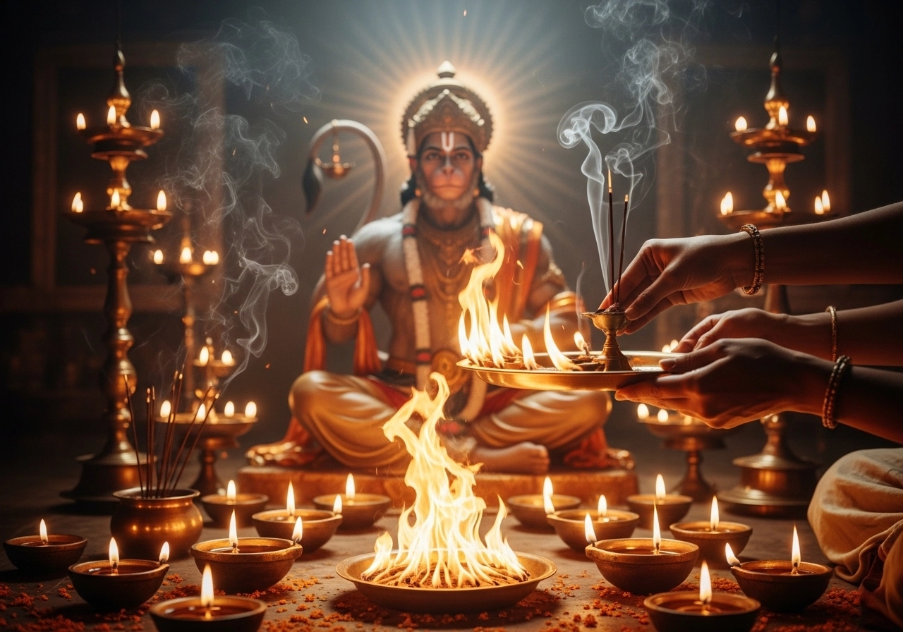 Why Deepak, Aarti, and Agni Are Central to Hanuman Worship